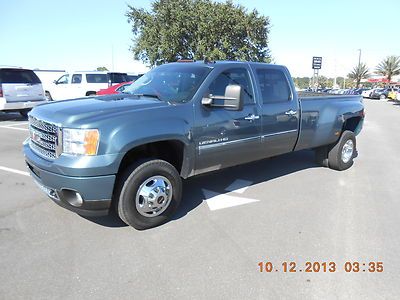 2011 gmc sierra 3500hd diesel dually 4wd denali crew cab long bed