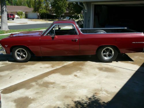 1966 chevy el camino, built 327, muncie 4 speed original ca car original plates