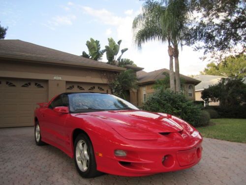 2000 pontiac trans am v8 ls1 (corvette motor) leather t-tops 1 fl owner 72k mile