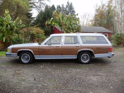 1988 mercury grand marquis colony park ls  wagon,1 owner grandpa,rust free.99k.