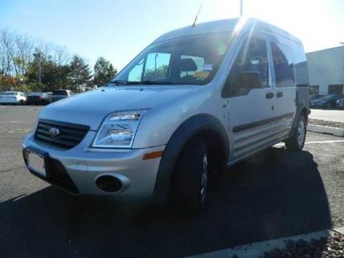 2010 transit connect silver w/gray interior xlt cargo van