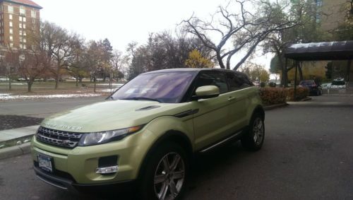 Land rover evoque 2013 coupe 2 doors colima lime green/ nav and climate packages