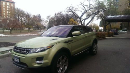 Land rover evoque 2013 coupe 2 doors colima lime green/ nav and climate packages