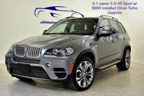 2011 bmw x5 5.0i- dinan stage 1 upgrade- 1 owner-all records-cln carfax