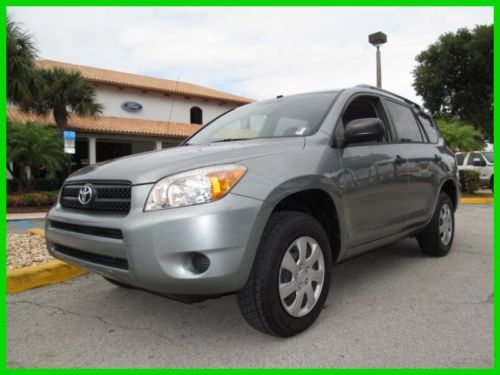 06 green 2.4l i4 rav-4 suv *tow hitch *roof rack with crossrails *cd changer *fl