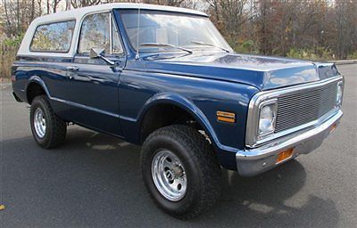 72 chevy blazer k5 k10 1000 miles on rebuilt 350  4x4 restored