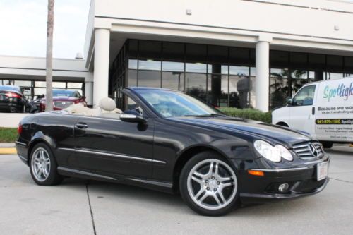 2004 mercedes-benz clk500 convertible designo mocha black metallic 31,000 miles