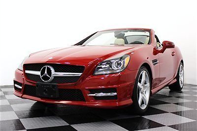 Slk350 12 navigation 21k miles red/beige amg sport package heating package hk