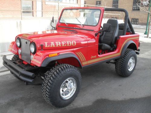 1979 jeep cj7 v8 304 red &amp; black 4x4