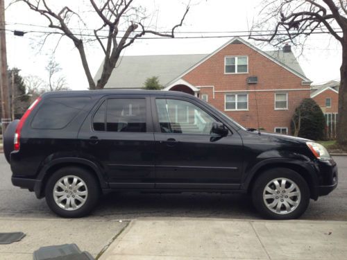 2005 honda cr-v ex-l 4x4 suv black leather alloy moonroof heated seats one owner