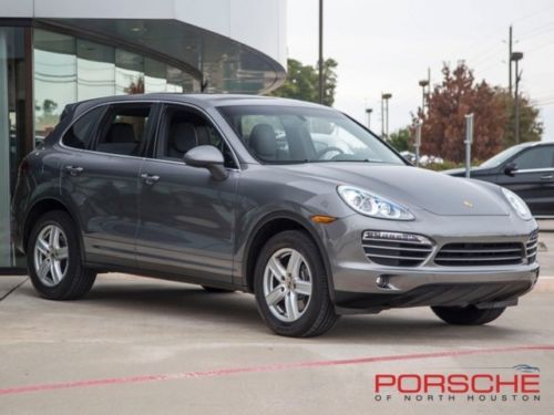 2011 porsche cayenne v6 tiptronic cpo nav bose 18 wheels moonroof meteor grey