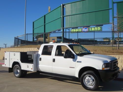 2004 f-550 crew cab texas own one owner utility service &amp; welding truck only 95k