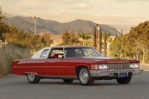 **no reserve** red coupe, white landau top- original condition