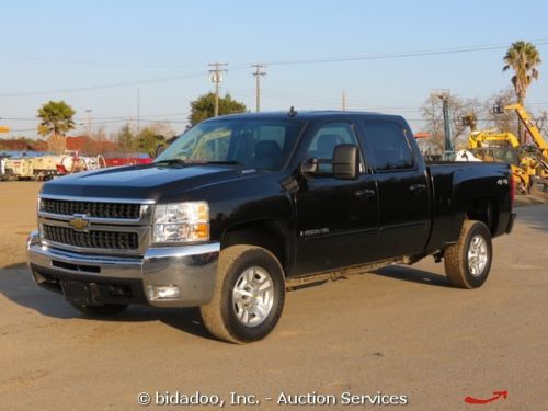 2008 chevrolet 2500hd 4x4 pickup truck ltz crew cab duramax 6.6l diesel leather