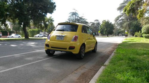 2012 FIAT 500 SPORT YELLOW MANUAL 10K MILES, US $9,500.00, image 4