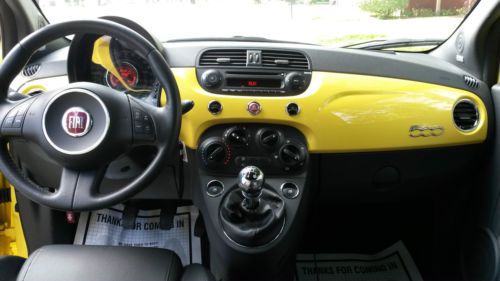 2012 FIAT 500 SPORT YELLOW MANUAL 10K MILES, US $9,500.00, image 6