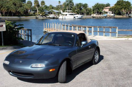 1995 mazda miata mx-5 soft top, hardtop, immaculate, 103k, leather, convertable