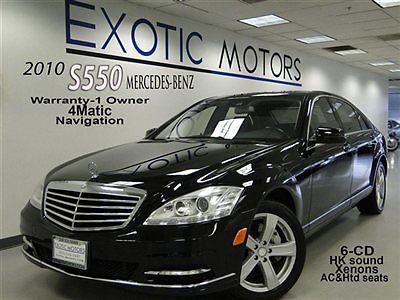 2010 mercedes s550 4matic!! nav a/c&amp;htd-sts xenons hk-sound 1-owner no-reserve
