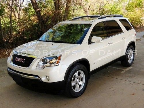 2009 gmc acadia slt navigation leather heated seats backup camera bose audio