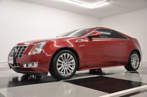 Premium navigation coupe cooled sunroof camera crystal red 2012 cts 13 for sale