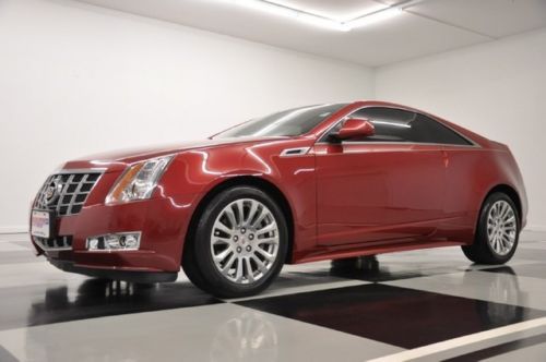 Premium navigation coupe cooled sunroof camera crystal red 2012 cts 13 for sale