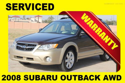 2008 subaru outback awd,clean tx title,rust free,serviced,warranty