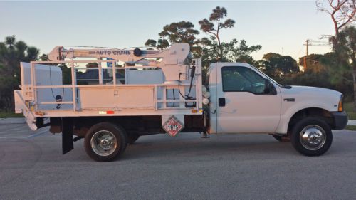 1999 ford f450 f550 flatbed mechanics service utility propane crane truck