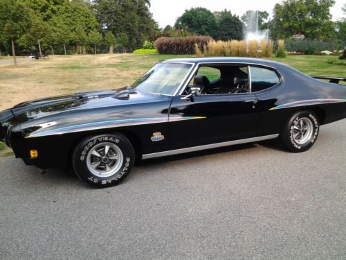 Gto judge 1970, pontiac, black, ram air 3, automatic, build sheet