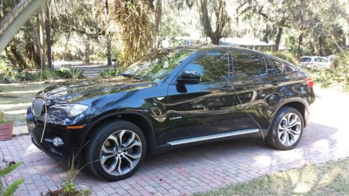 2011 bmw x6 xdrive50i sport utility 4-door 4.4l twin turbo black on black