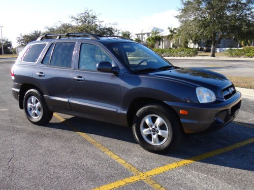 2005 hyundai santa fe gls 3.5l 4wd florida car no accident leather clear title