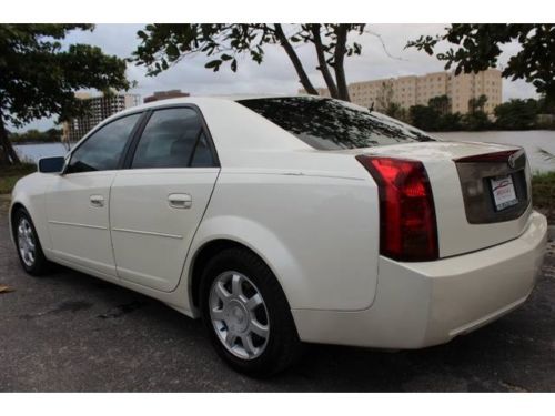 2003 luxury cadillac cts v6 3.2 l pearl ivory with tan leather
