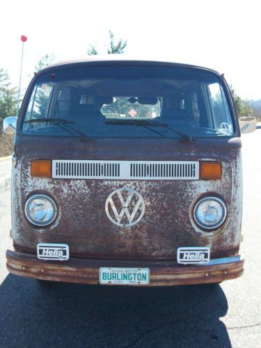 1976 vw van bus camper weekender westfalia tintop  campmobile rat rod