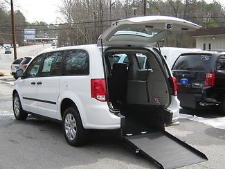 2014 white handicap wheelchair van. rear entry!