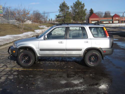 1998 honda crv ex 4wd 5-speed manual silver w extras clean suv cr-v 23 mpg