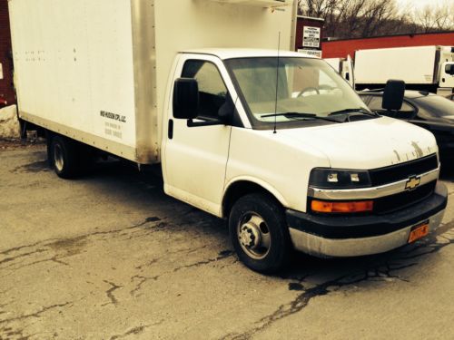 2007 chevrolet express 3500 cutaway 16&#039; box rear a/c super clean 1 owner 156k !!