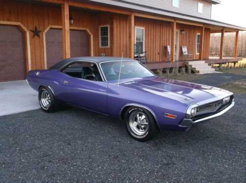 1971 dodge challenger mopar plum crazy 340 automatic build sheet buy now !!