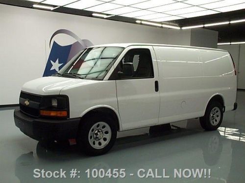 2013 chevy express cargo van 4.3l v6 rear partition 21k texas direct auto