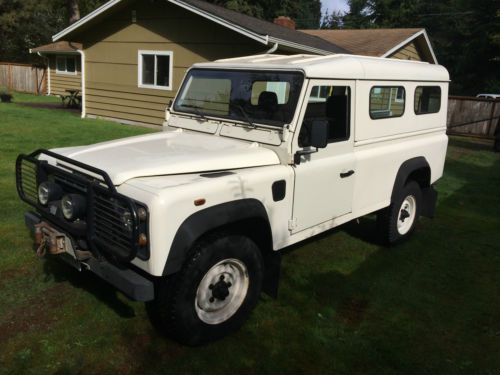 1989 land rover defender 110 wagon left hand drive 2.5l td 5 spd with winch