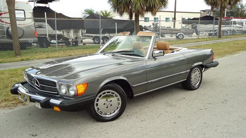 1982 mercedes 380sl , both tops , rare colors , ex con , florida