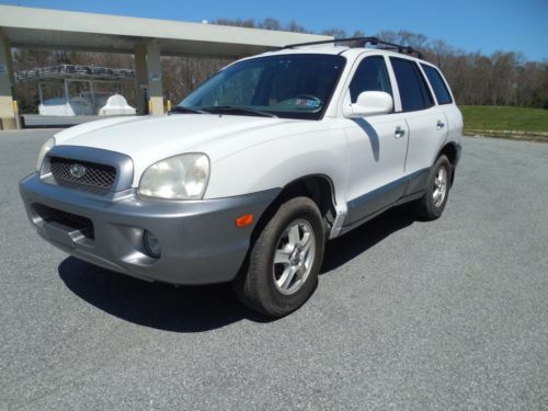 2002 hyundai santa fe lx sport utility 5-door suv gas saver low miles no reserve