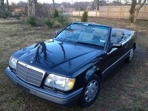 1995 mercedes-benz e320 124 convertible last year pewter cd leather no reserve