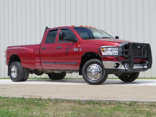 07 ram 3500 6.7l cummins 6-speed manual b&amp;w jakes brush-guard 2-owners carfax tx