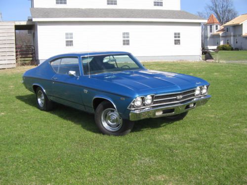 1969 Chevelle SS 2 Door 396 Lamons Blue, US $22,500.00, image 11