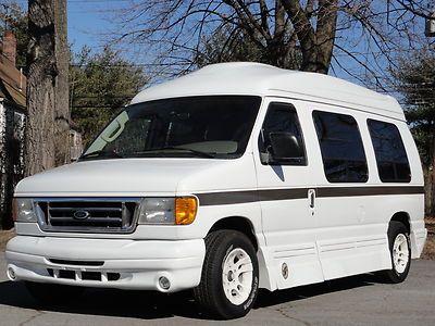 No reserve hightop conversion van 1-owner sherrod leather flat tv dvd cold a/c