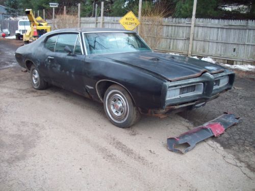 1968 pontiac gto 360hp 400ho 4-speed w/3:90 posi &#034;restore/parts car&#034;