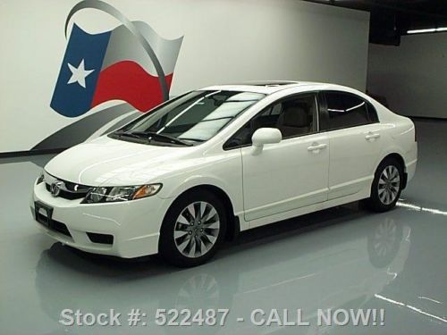 2010 honda civic ex sedan auto sunroof alloys 20k miles texas direct auto