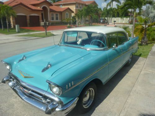 CLASSIC CHEVY 1957 4DR HARDTOP ANTIQUE CAR, US $25,000.00, image 6