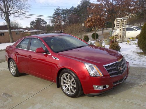 2008 cadillac cts 4 awd sunroof 3.6 leather heated seats polished wheels