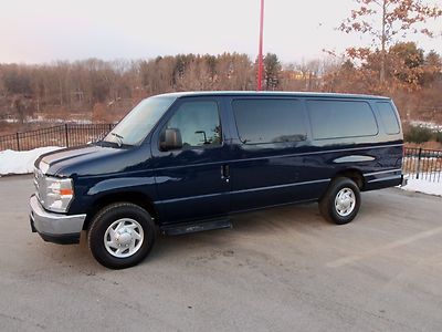 2011 ford e-350 xlt 15 passenger ext 1 owner 63k new tires back up camara warr