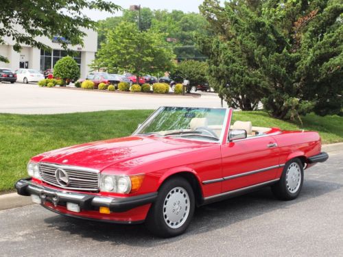 1988 mercedes 560sl - looks/runs/drives excellent! cold a/c! new top! new tires!